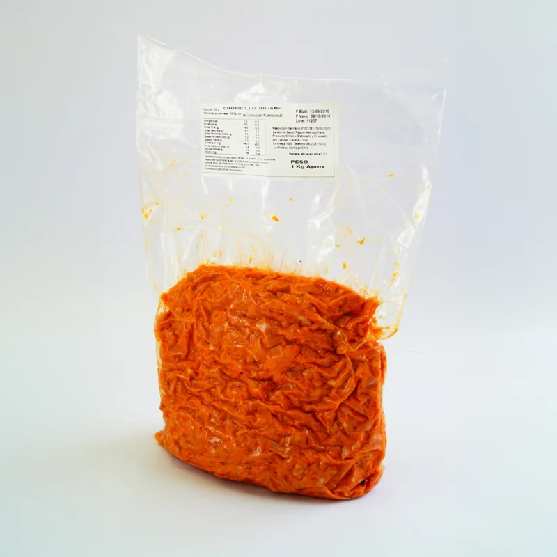 Chorizo Juliana 2X2X0.5 de 1Kg