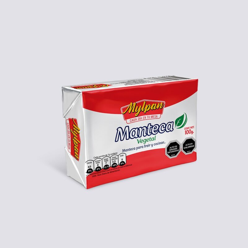 Manteca Vegetal Mylpan Caja 20 unidades de 100 gr.