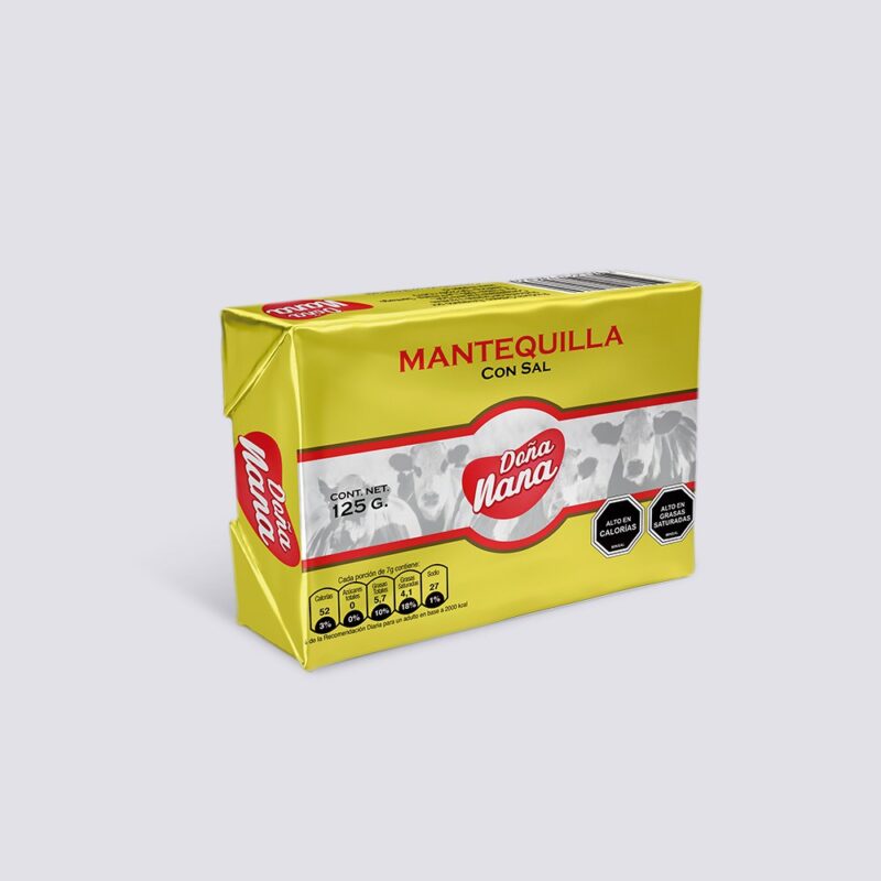 Mantequilla Doña Nana 125 Gr. Caja de 20 unidades