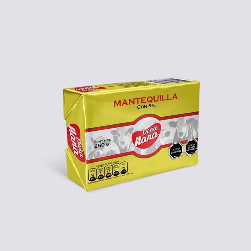 Mantequilla Doña Nana Caja 10 unidades de 250 gr.