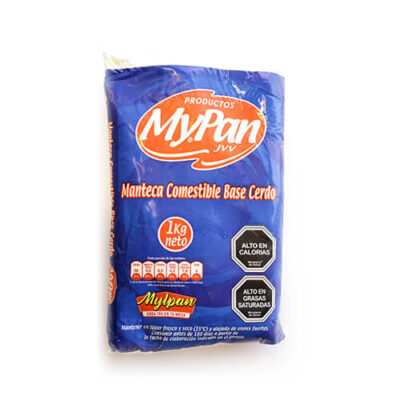 Manteca Base Cerdo MypanCaja 20 unidades de 1 Kg.