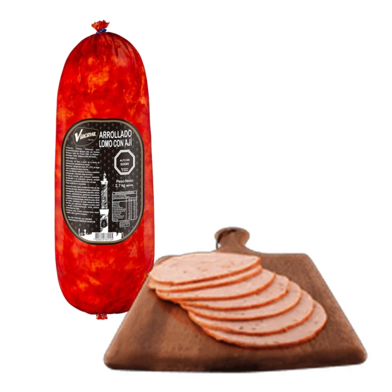 Arrollado de lomo con ají laminado 1 kg