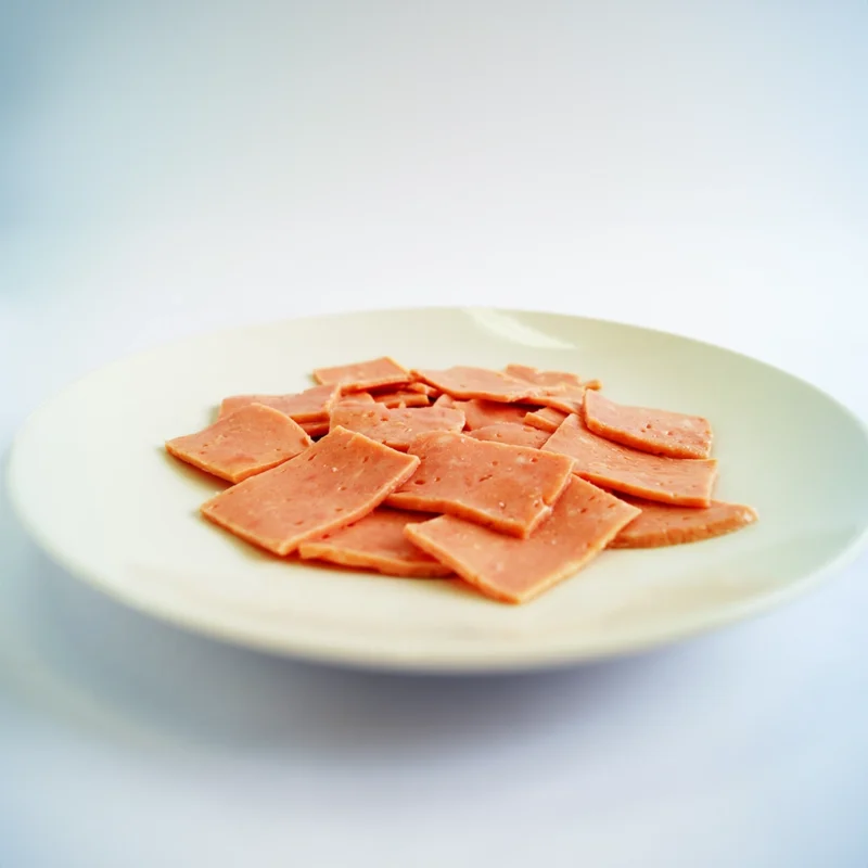 Jamón pierna ahumado picado 0.5X0.5 1kg